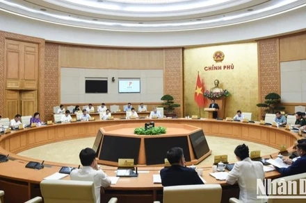 Phiên họp Chính phủ thường kỳ tháng 4 (Ảnh: TRẦN HẢI)