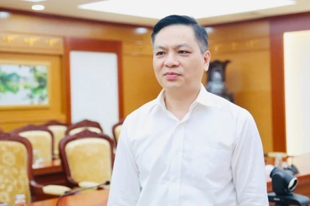 Ông Nguyễn Thành Hưng, Phó Cục trưởng Cục Quản lý giám sát chính sách thuế, phí và lệ phí (Bộ Tài chính). (Ảnh: MINH PHƯƠNG) 