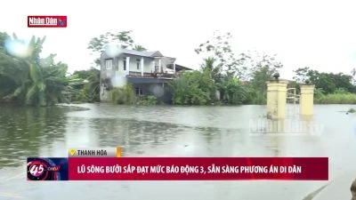 Lũ sông Bưởi sắp đạt mức báo động 3, sẵn sàng phương án di dân