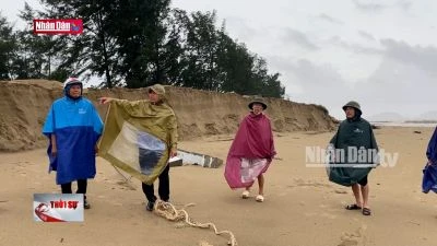 Sạt lở nghiêm trọng bờ biển Xuân Hội