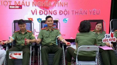 Lan tỏa phong trào hiến máu trong Công an nhân dân
