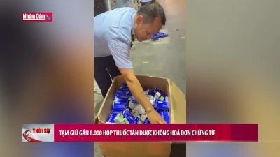 Tạm giữ gần 8.000 hộp thuốc tân dược không hóa đơn chứng từ