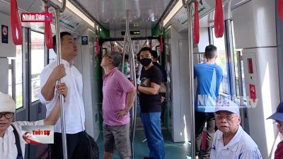 Tuần đầu vận hành, tàu Metro Nhổn - ga Hà Nội đón gần 400.000 lượt khách