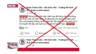 Xử lý nghiêm việc đưa tin sai về bão lũ