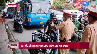 Bắt đầu xử phạt vi phạm giao thông qua app VNeID