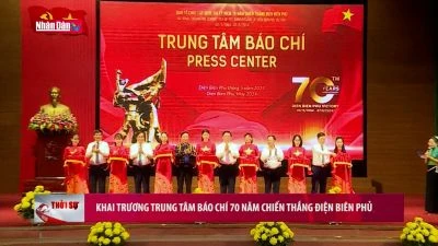 Khai trương Trung tâm Báo chí 70 năm Chiến thắng Điện Biên Phủ