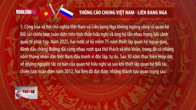 Thông cáo chung Việt Nam - Liên bang Nga