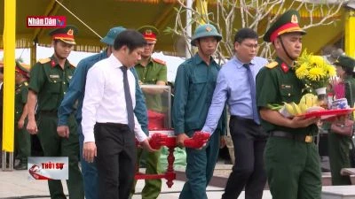 Truy điệu và an táng 12 hài cốt liệt sĩ