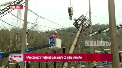 Vẫn còn nửa triệu hộ dân chưa có điện sau bão