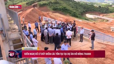 Kiến nghị xử lý dứt điểm các tồn tại tại Dự án hồ Đông Thanh