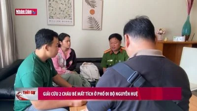 Giải cứu 2 cháu bé mất tích tại phố đi bộ Nguyễn Huệ