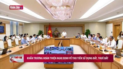 Khẩn trương hoàn thiện Nghị định về thu tiền sử dụng đất, thuê nhà