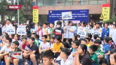 Gần 4000 em học sinh kiểm tra đánh giá năng lực vào lớp 6