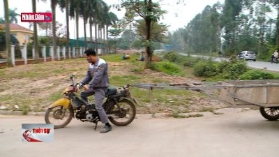 Khó xử lý dứt điểm xe thô sơ chở hàng cồng kềnh