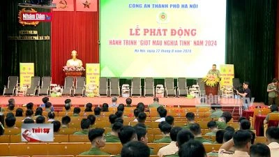 Công an Thủ đô phát động hành trình ''giọt máu nghĩa tình''