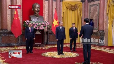 Tổng Bí thư, Chủ tịch nước tiếp các đại sứ trình Quốc thư