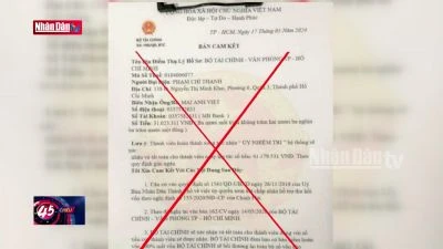 Khuyến cáo việc giả mạo văn bản, con dấu của Bộ Tài chính