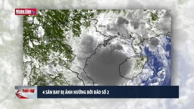 4 sân bay bị ảnh hưởng bởi bão số 2