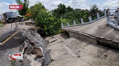 Sạt lở bủa vây vùng đệm U Minh Thượng