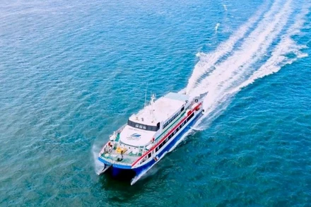 Tàu cao tốc từ Thành phố Hồ Chí Minh đi Côn Đảo. (Ảnh: CTV)