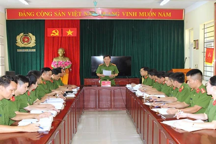 Lãnh đạo Trại tạm giam Công an Hà Nam quán triệt, triển khai kế hoạch đặc xá năm 2024.