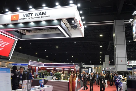 Gian hàng của Viettel tại triển lãm.