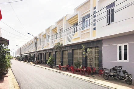 Dự án nhà ở xã hội Nam Hùng Vương, phường Phú Đông, thành phố Tuy Hòa, tỉnh Phú Yên. (Ảnh TRÌNH KẾ)