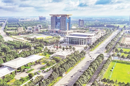 Một góc thành phố mới Bình Dương, là trung tâm Vùng đổi mới sáng tạo Bình Dương được ICF vinh danh. 