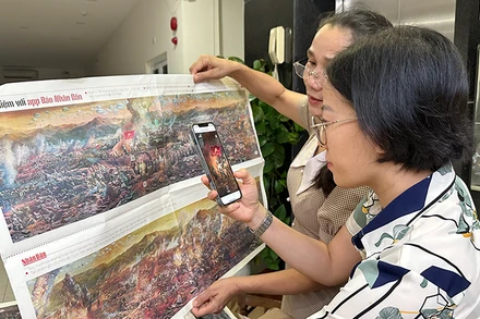 Tranh panorama “Chiến dịch Điện Biên Phủ” đã có mặt tại Đà Nẵng.