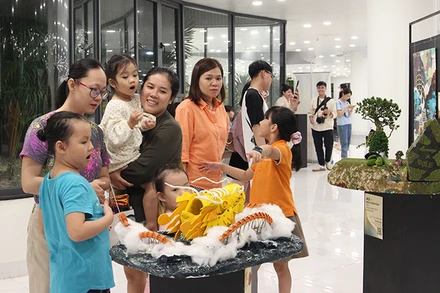 Nhiều người đến xem Triển lãm mỹ thuật và Sắp đặt “Đà Nẵng Tui”