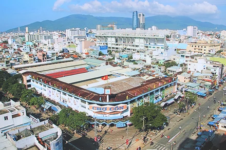 Chợ Cồn từ trên cao. (Ảnh tư liệu)