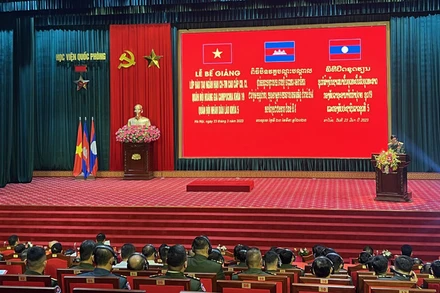 Quang cảnh Lễ bế giảng.