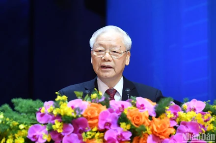 Tổng Bí thư Nguyễn Phú Trọng phát biểu chỉ đạo Đại hội.