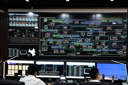 Trung tâm Điều độ hệ thống điện thành phố Hà Nội.