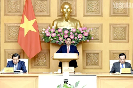 Thủ tướng Phạm Minh Chính phát biểu chỉ đạo tại buổi làm việc.