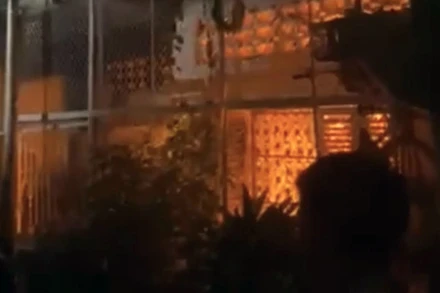 Hiện trường vụ cháy.