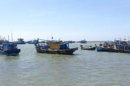Tàu cá neo đậu tại Cảng cá La Gi. (Ảnh minh họa)
