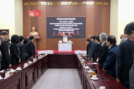 Lễ tưởng niệm nhà hoạt động hòa bình Merle Ratner.