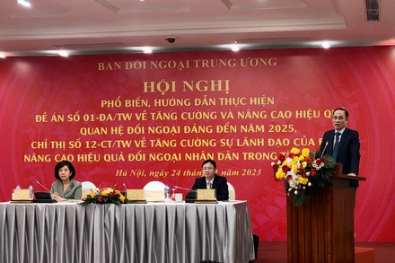 Lãnh đạo Ban Đối ngoại Trung ương chủ trì hội nghị.