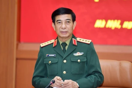 Đại tướng Phan Văn Giang, Ủy viên Bộ Chính trị, Phó Bí thư Quân ủy Trung ương, Bộ trưởng Quốc phòng. Ảnh: Báo Quân đội nhân dân.