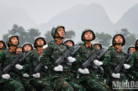 Lực lượng Quân đội tham gia hợp luyện diễu binh, diễu hành kỷ niệm 70 năm Chiến thắng Điện Biên Phủ (7/5/1954-7/5/2024).