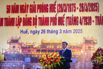 Ủy viên Bộ Chính trị, Thường trực Ban Bí thư Trần Cẩm Tú phát biểu chỉ đạo tại lễ kỷ niệm.