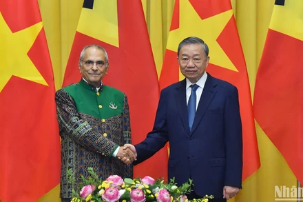 Chủ tịch nước Tô Lâm và Tổng thống Jose Ramos-Horta tại buổi Hội đàm.