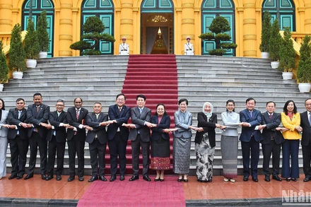 Chủ tịch nước Lương Cường đã tiếp Đại sứ, Đại biện các nước Hiệp hội các Quốc gia Đông Nam Á (ASEAN) và Timor-Leste tại Hà Nội.