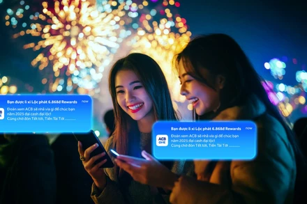 ACB triển khai chương trình lì xì đầu năm mang tên “Tết Tiền Tài Tới” cho các khách hàng từ ngày 2/1/2025 đến 2/2/2025.