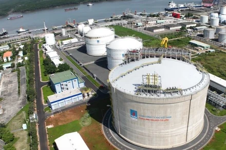 Kho LNG Thị Vải (PV GAS), trái tim của hoạt động cấp khí LNG phục vụ sản xuất điện và công nghiệp tại khu vực Đông Nam Bộ.