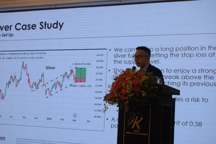 Ông Wan Zuhao - Chuyên gia tổ chức Inspirante Trading Solutions (Singapore) chia sẻ giải pháp giao dịch hàng hóa và quản trị rủi ro trên thị trường quốc tế.