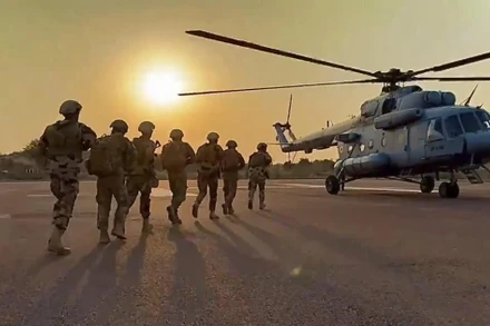 Lực lượng đặc nhiệm chung Ấn Độ-Ai Cập lần thứ ba mang tên CYCLONE-III. (Nguồn: PTI)