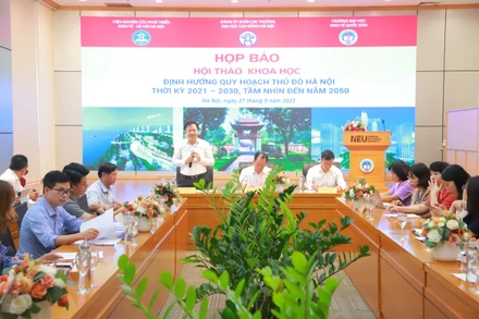 Họp báo thông tin về Hội thảo khoa học "Định hướng quy hoạch Thủ đô Hà Nội thời kỳ 2021-2030, tầm nhìn đến năm 2050".