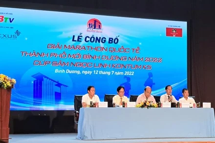 Công bố Giải Marathon quốc tế Thành phố mới Bình Dương năm 2022-Cúp Sâm Ngọc Linh KonTum K5.